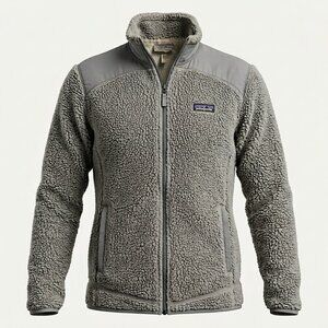 Patagonia Classic Retro-X Womens Large‎ Deep Pile Fleece Jacket Gray  Full Zip